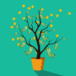 money tree of successful business