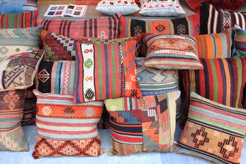 Cushions shop in Istanbul, Turkey