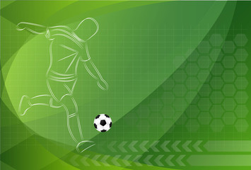 Wall Mural - Vector Football background