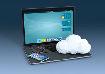 Sticker - concept of cloud computing