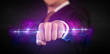 © ra2 studio - Business man holding future technology data system network