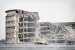 demolition of old industrial building