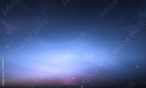 Zdjęcie XXL Droga Mleczna z gwiazdami i nocnym niebem