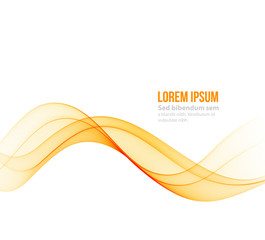 Poster - Abstract curved lines background. Template brochure design