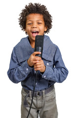 Wall Mural - Singing boy