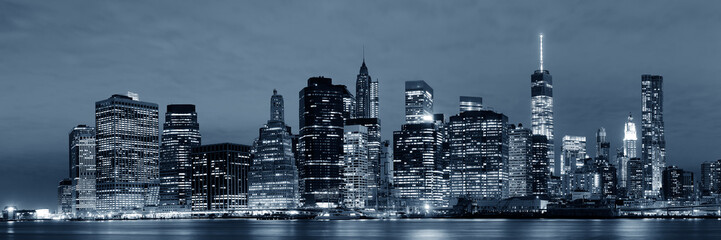 Manhattan at night