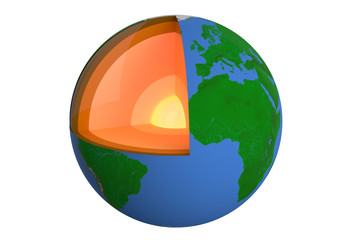 Wall Mural - structure of earth