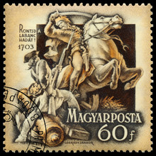 Stamp Printed In Hungary Shows Rakoczi Independence