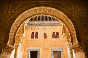 Wall Mural - Alhambra de Granada. Comares courtyard