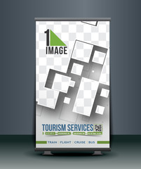 Wall Mural - travel srvice roll up banner design