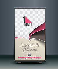 Wall Mural - cup cake roll up banner design