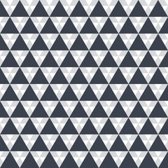 Poster - Seamless pattern Black triangle on white background