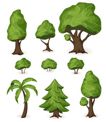 Tree icons set