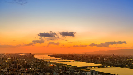 Poster - Skyline of Umeda District in Osaka