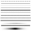 Set of dot and halftone dividers