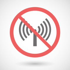 Forbidden signal with an antenna