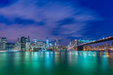 Fototapeta  - Night panorama of Manhattan in New York, USA