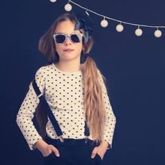 Canvas Print - Fashion kid girl