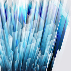 Poster - abstract background wiht straight blue lines