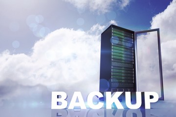 Aufkleber - Composite image of backup