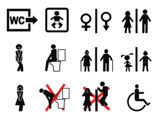 black bathroom symbol