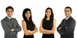 © Ashwin - Asian Indian businessmen and businesswoman in a group isolated.