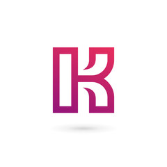 Letter K logo icon design template elements