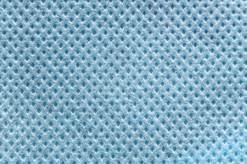 blue fabric in macro style.