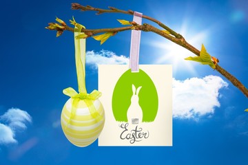Poster - Composite image of happy easter graphic