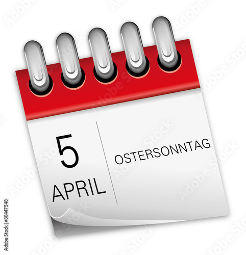 5 April 2015 Ostersonntag Ostern Kalender Buy This Stock Vector