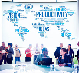 Sticker - Productivity Vision Idea Efficiency Growth Success Concept