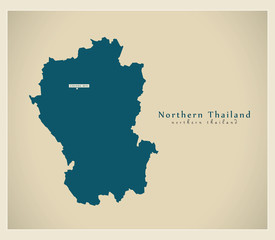 Naklejka na meble Modern Map - Northern Thailand TH