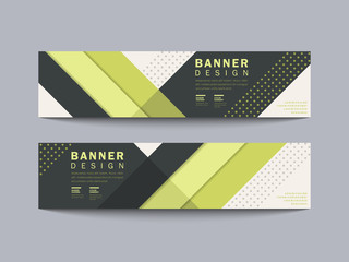 Wall Mural - modern geometric banner design