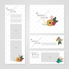 Canvas Print - lovely banner template design