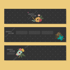 Canvas Print - lovely banner template design