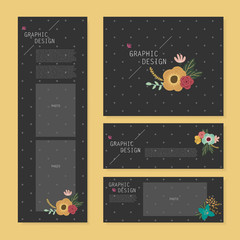Canvas Print - lovely banner template design