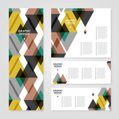 Canvas Print - modern banner template design