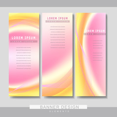 Wall Mural - abstract banner template set design