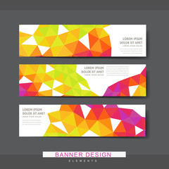 Wall Mural - attractive banner template design