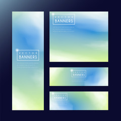 Wall Mural - abstract banner template design