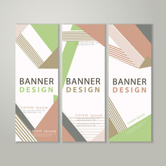 Wall Mural - trendy banner template design