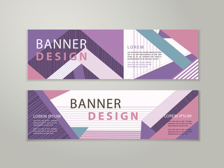 Wall Mural - trendy banner template design