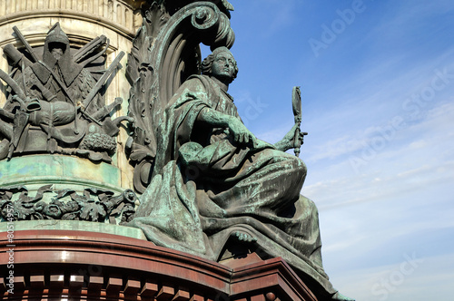 Fotografia, Obraz Sculpture "Wisdom" on the monument to Emperor Nicholas I