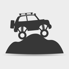 Wall Mural - Vector sign. Car.