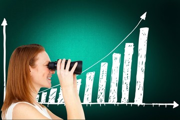 Poster - Charismatic businesswoman predicting future success