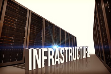 Fototapete - Composite image of infrastructure
