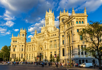 Canvas Print - Cybele Palace, the City Hall of Madrid - Spain