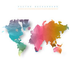 Sticker - vector abstract telecommunication earth map.