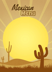 Wall Mural - Mexican menu