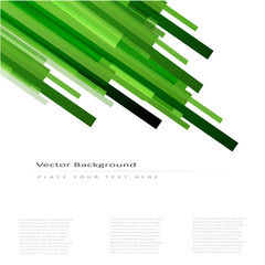Poster - Abstract vector background with green lines